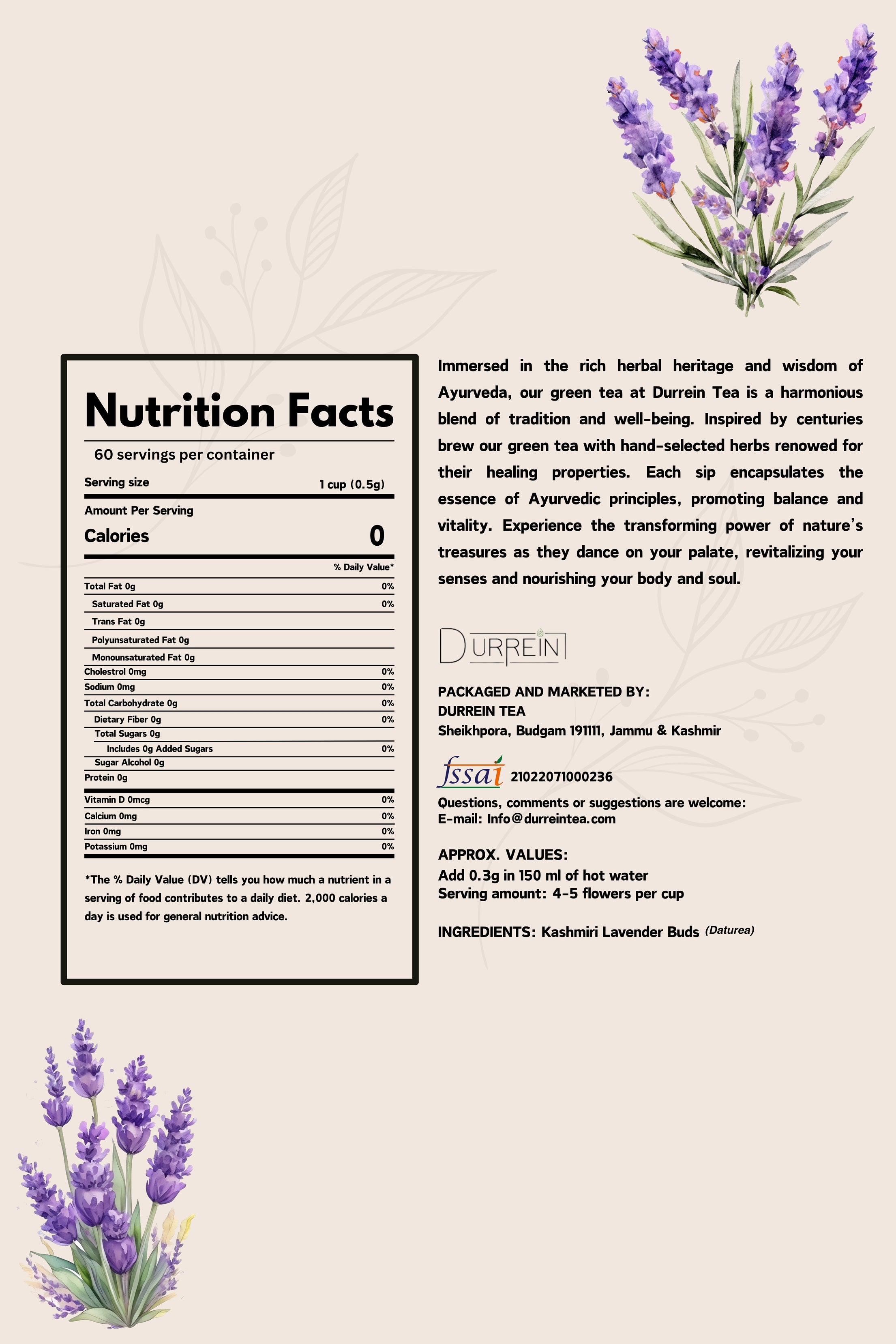 Lavender Flower Tea